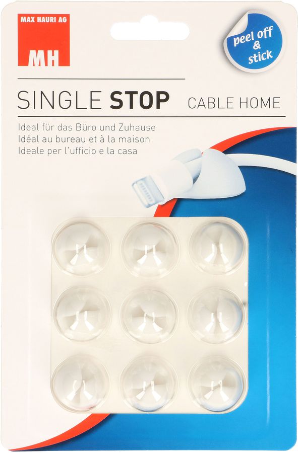 Multipurpose cable clips white