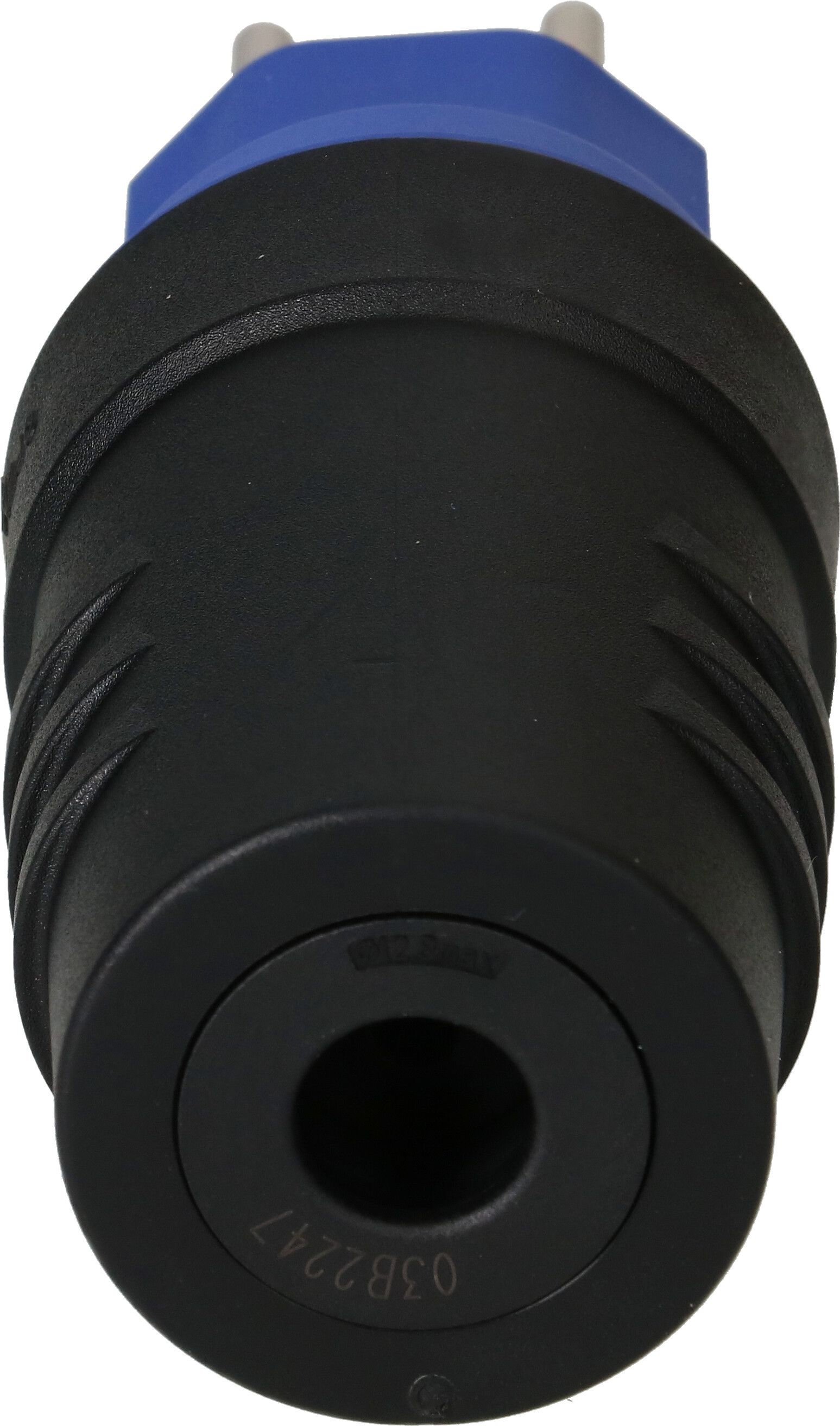 fiche type 13 3 pôles noir/bleu IP55