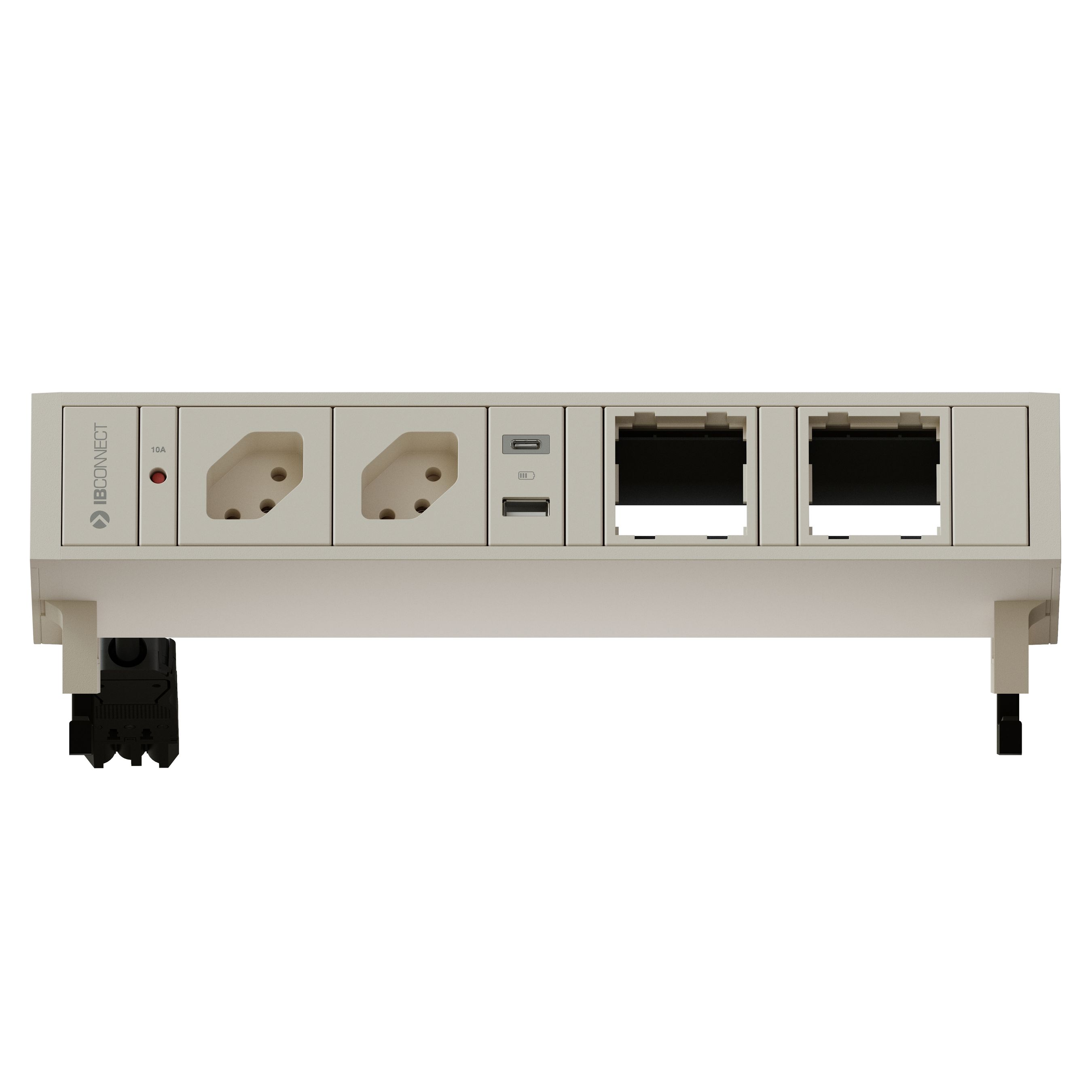 SUPRA presa multipla bianco 2x tipo 13 1x USB-A/C 2x modulo vuoto