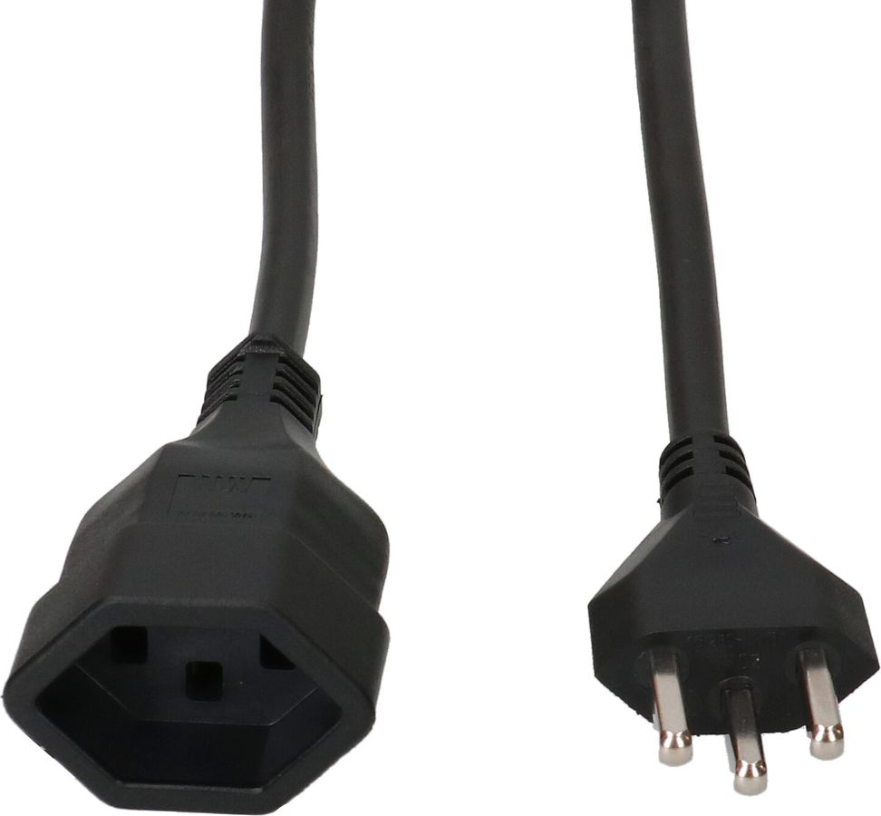 TD-Verlängerung H05VV-F3G1.5 5m schwarz Typ 23 / Typ 23