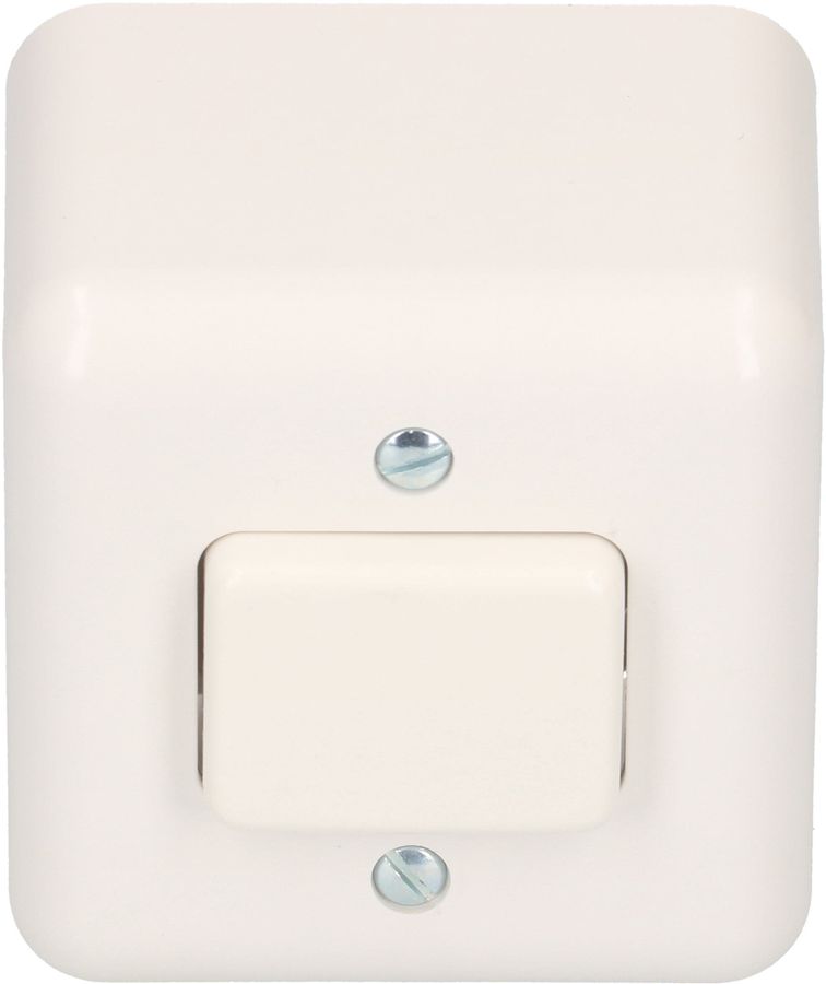interruttore schema 6 dim.1x1 AP Mica Standard bianco