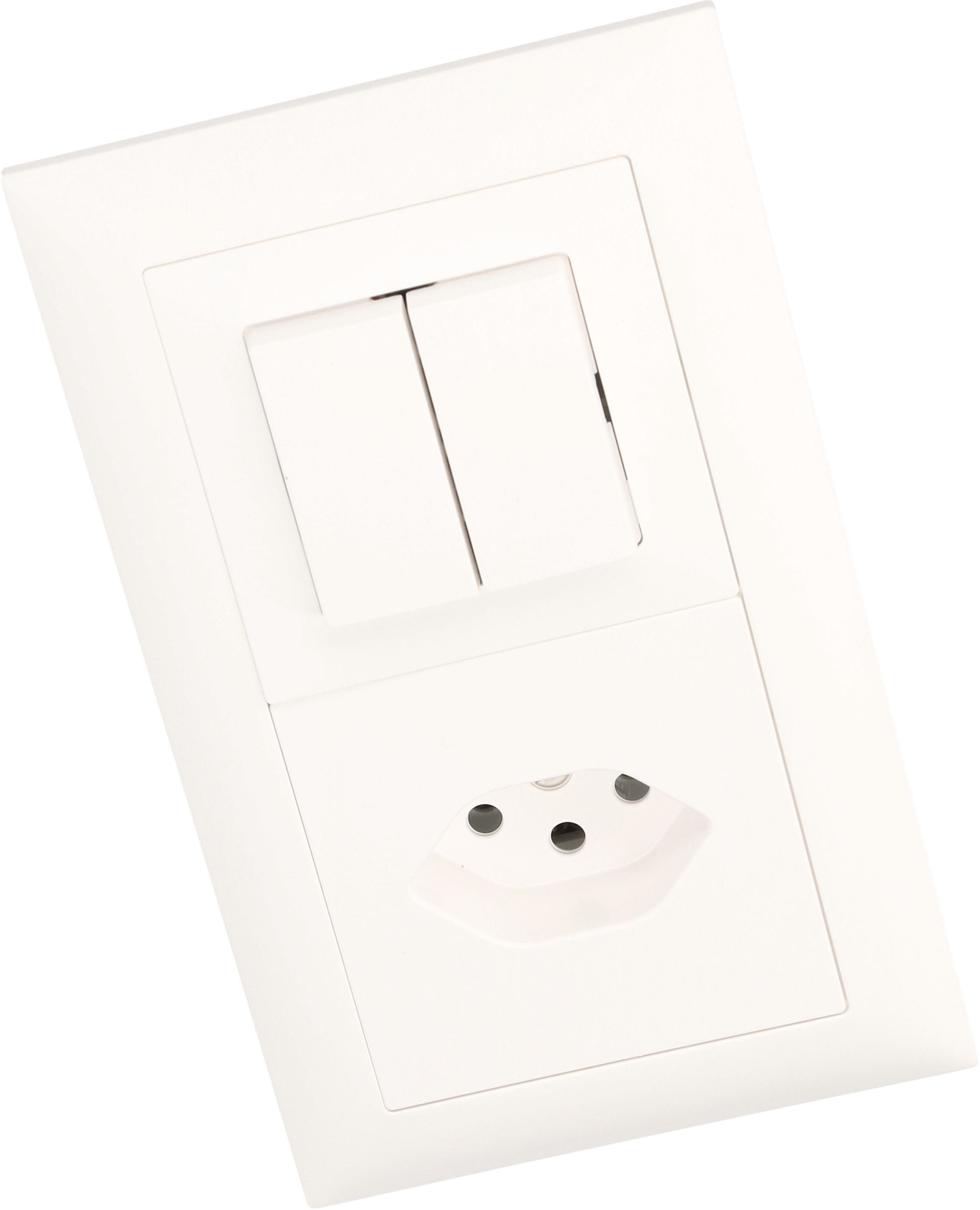 combinaison schéma 3+3 / type 13 ta.2x1 ENC EdizioDue blanc