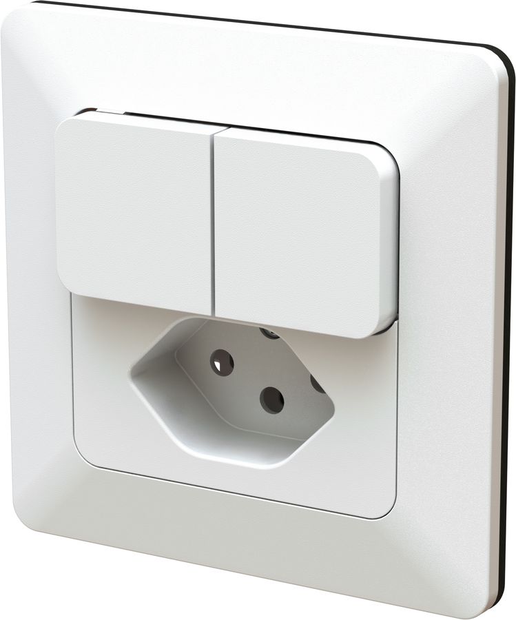 piccolo combinazione schema 3+3 / tipo 13 INC BS priamos bianco