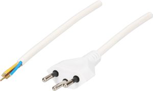 Cable cordset H03VV-F3G0.75mm2 white