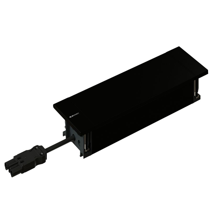 NEXO presa multipla nero 3x tipo 13 1x USB-C 60W