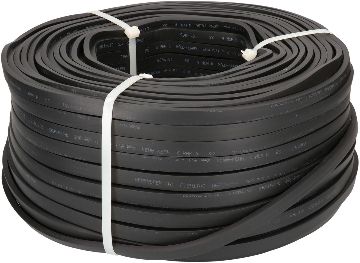 Illu-Kabel H05RNH2-F2X1.5 100m schwarz