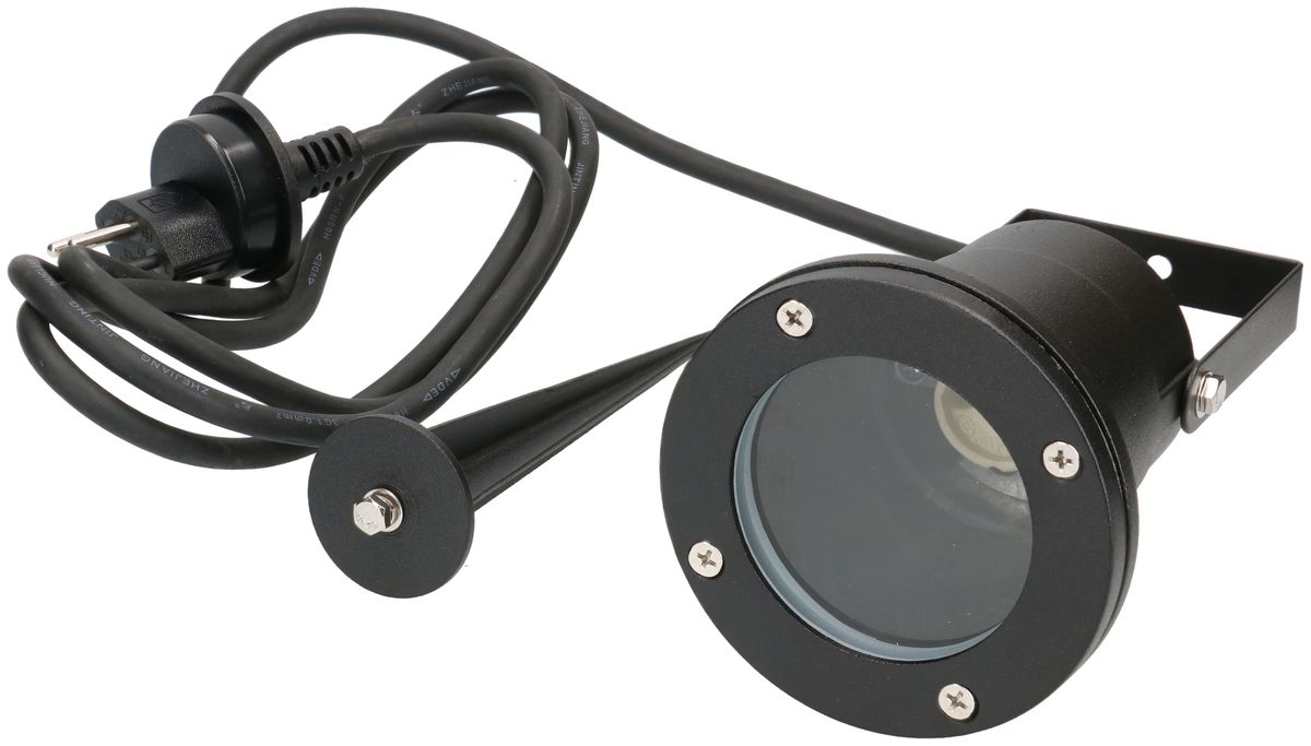 lampada di giardino Saturno / ALU nero IP65/ con portlampada GU10