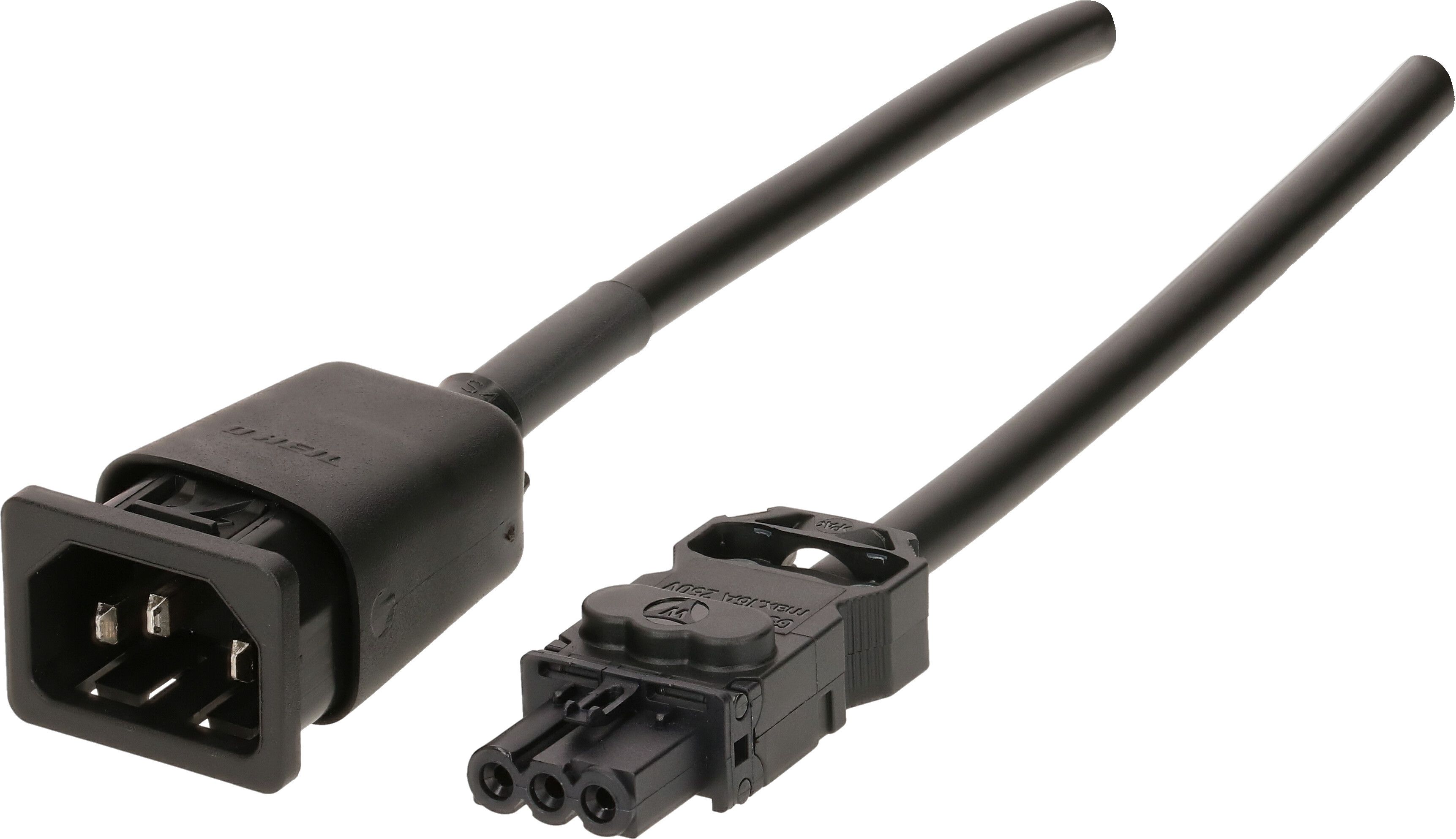 câble d'appareil TD H05VV-F3G1.0 0.8m noir C14/GST15i3
