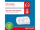 multi adaptateur ADAPT 2x type 13 blanc rotatif inter. Green+Fair