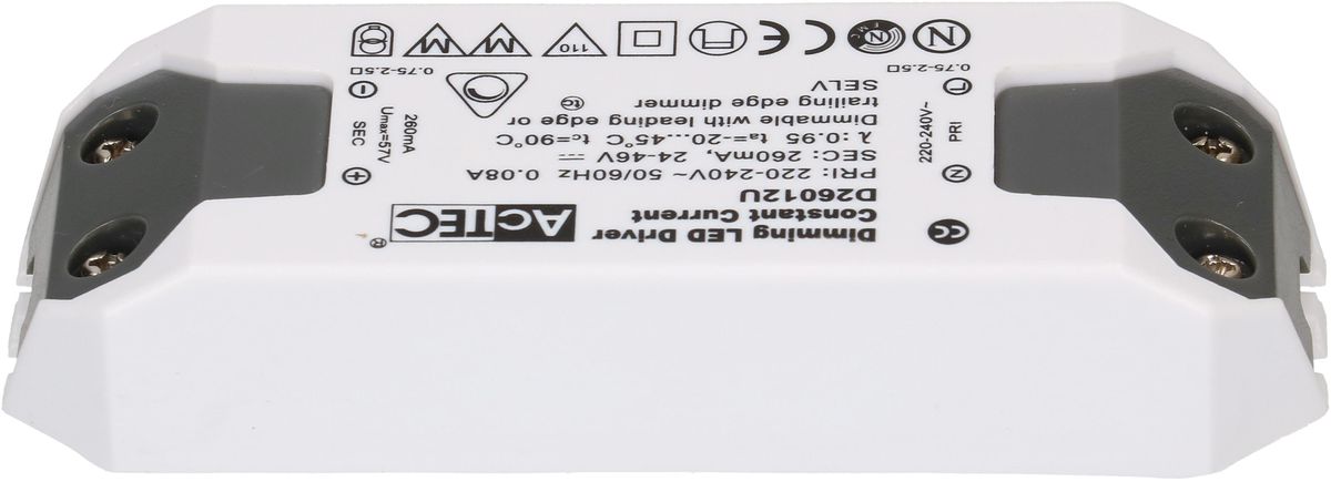 driver constant LED 260 mA 12W