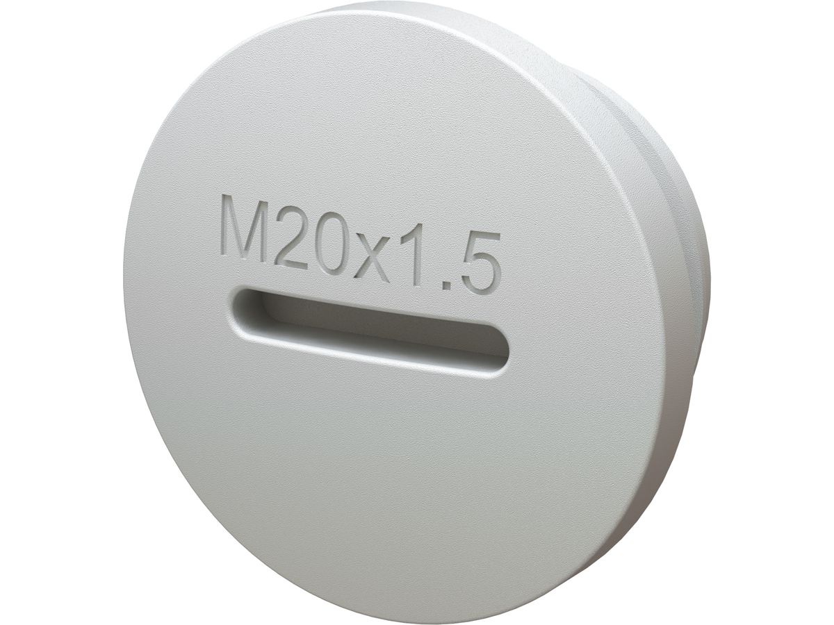 Locking screw M20x1.5 for housing exo light grey