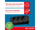 multi adaptateur ADAPT 3x type 13 noir rotatif Green+Fair