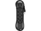 Steckdosenleiste Safety Line 6x Typ 13 schwarz Magnet 5m