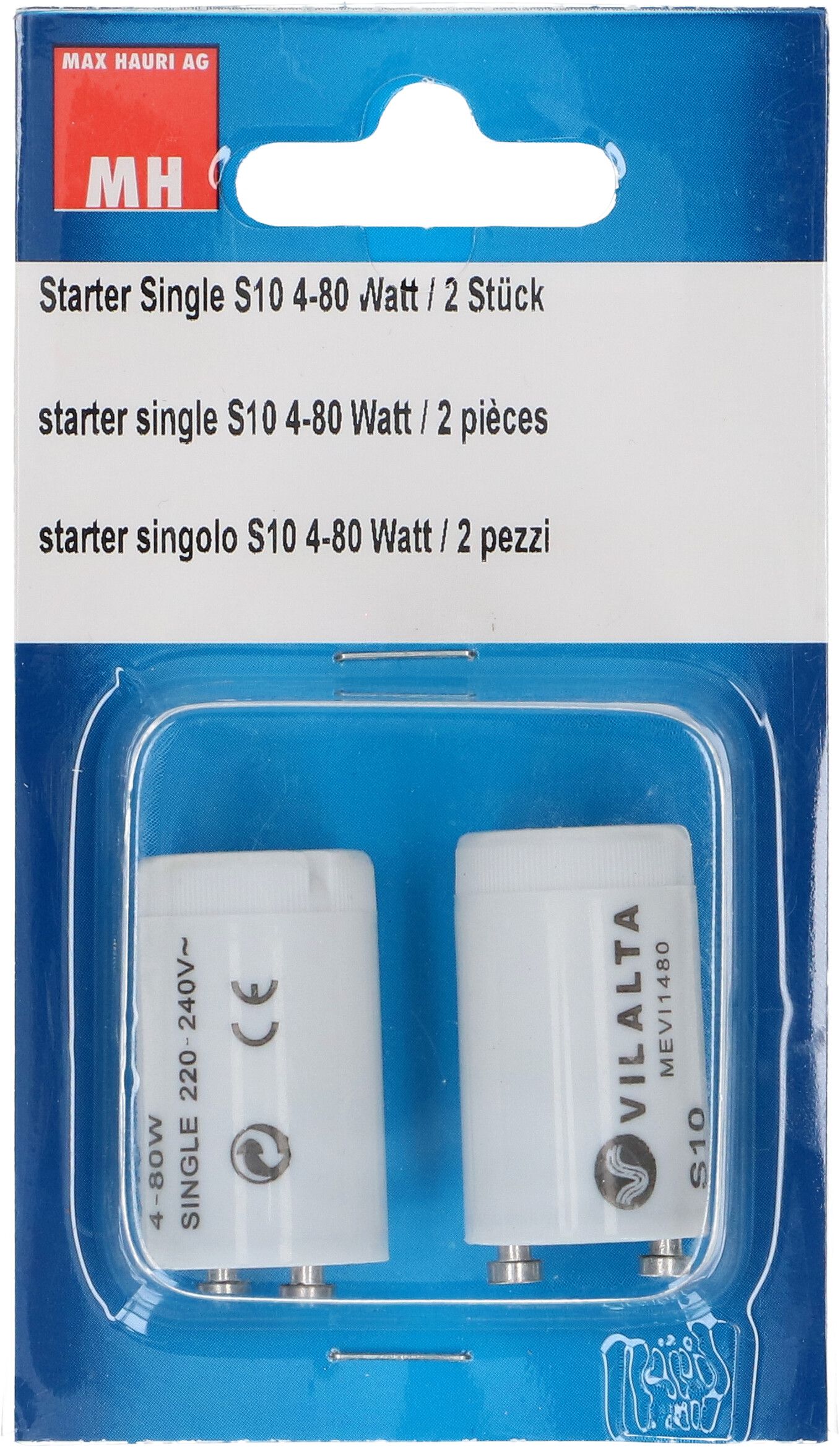 Starter Single S10 4-80 Watt / 2 Stück