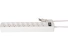 Steckdosenleiste Safety Line 9x Typ 13 BS weiss Schalter 2m cli.