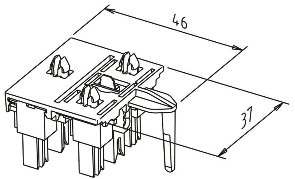 LBK-Stecker 7polig 5-Stifte 10A 400V