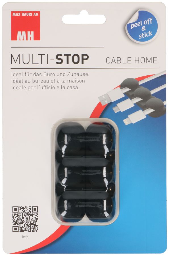 Cable organizer silicone black