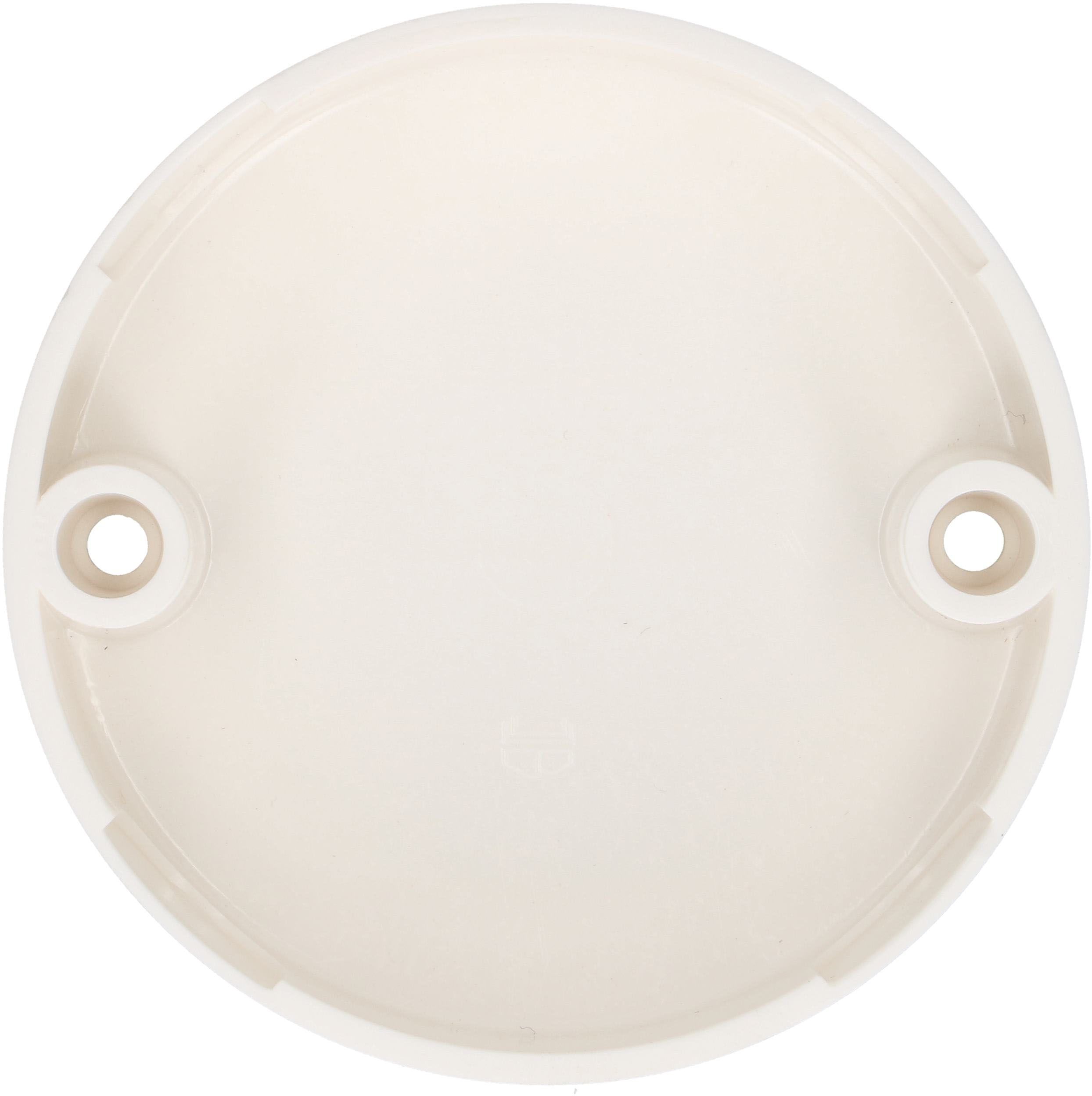 rosette de plafond rond 2 trous de fixation blanc TH