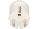 Spina Schuko 16A 250V bianca CEE7/VII