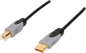 USB 2.0 Kabel HQ 2m Schwarz