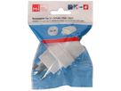 Reiseadapter Typ 12 / Schuko USA Japan 3/2-polig weiss