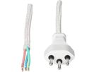 Cable cordset H03RT-H3G0,75mm2 white
