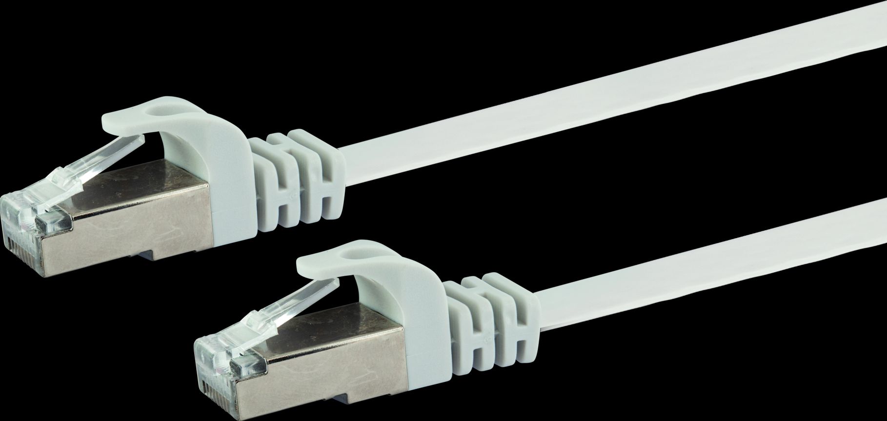 Patchkabel Kat. 6 U/FTP flach 1.5m weiss