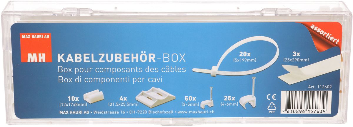 boîte d'accessoires pour câbles transparent