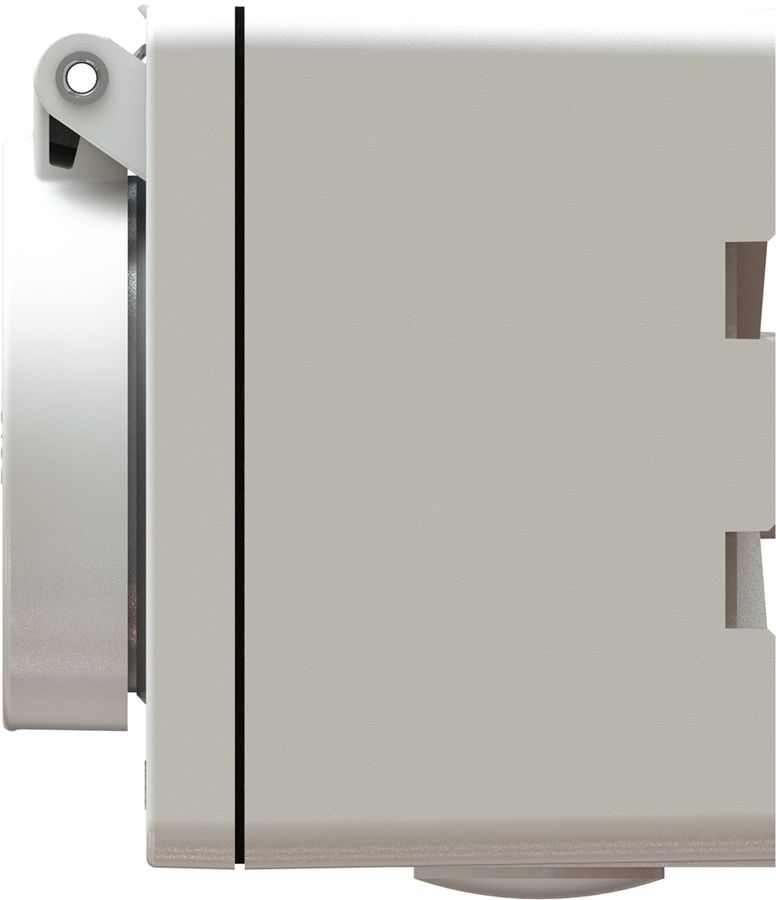 Surface-type wall socket 1x type 25 exo white IP55