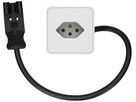presa aggiuntiva per mobili 1x tipo 13 bianco 0.5m AC166