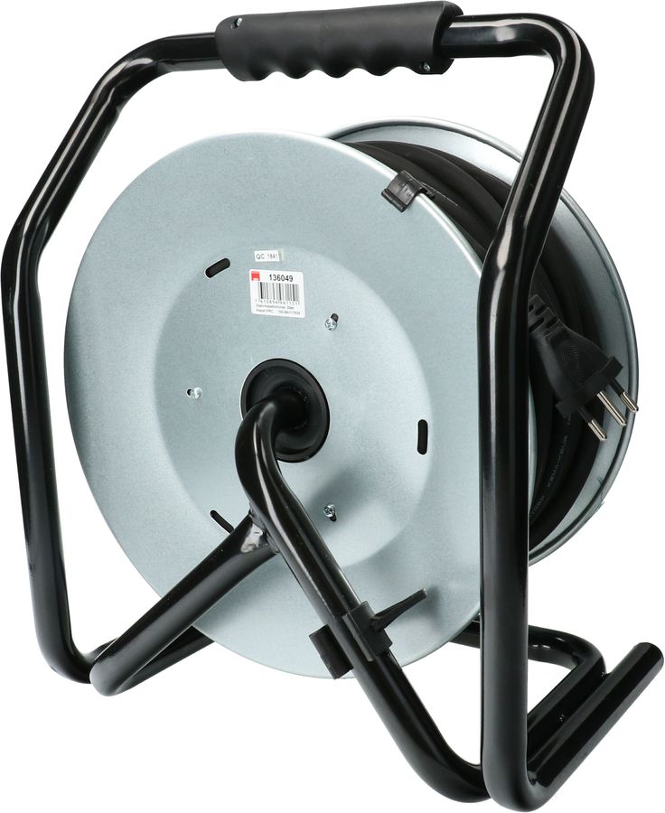 Steel cable reel with 4x sockets type 13, IP44