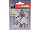 Joints assort. for cablefix 7mm silber grey
