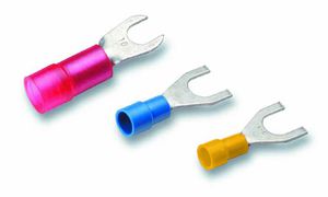 Cosses de câble à sertir isolées 0.5-1mm² M3 rouge
