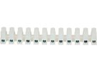 barrette de bornes 0.5-10mm2 12 pôles transparent / 2 pièces