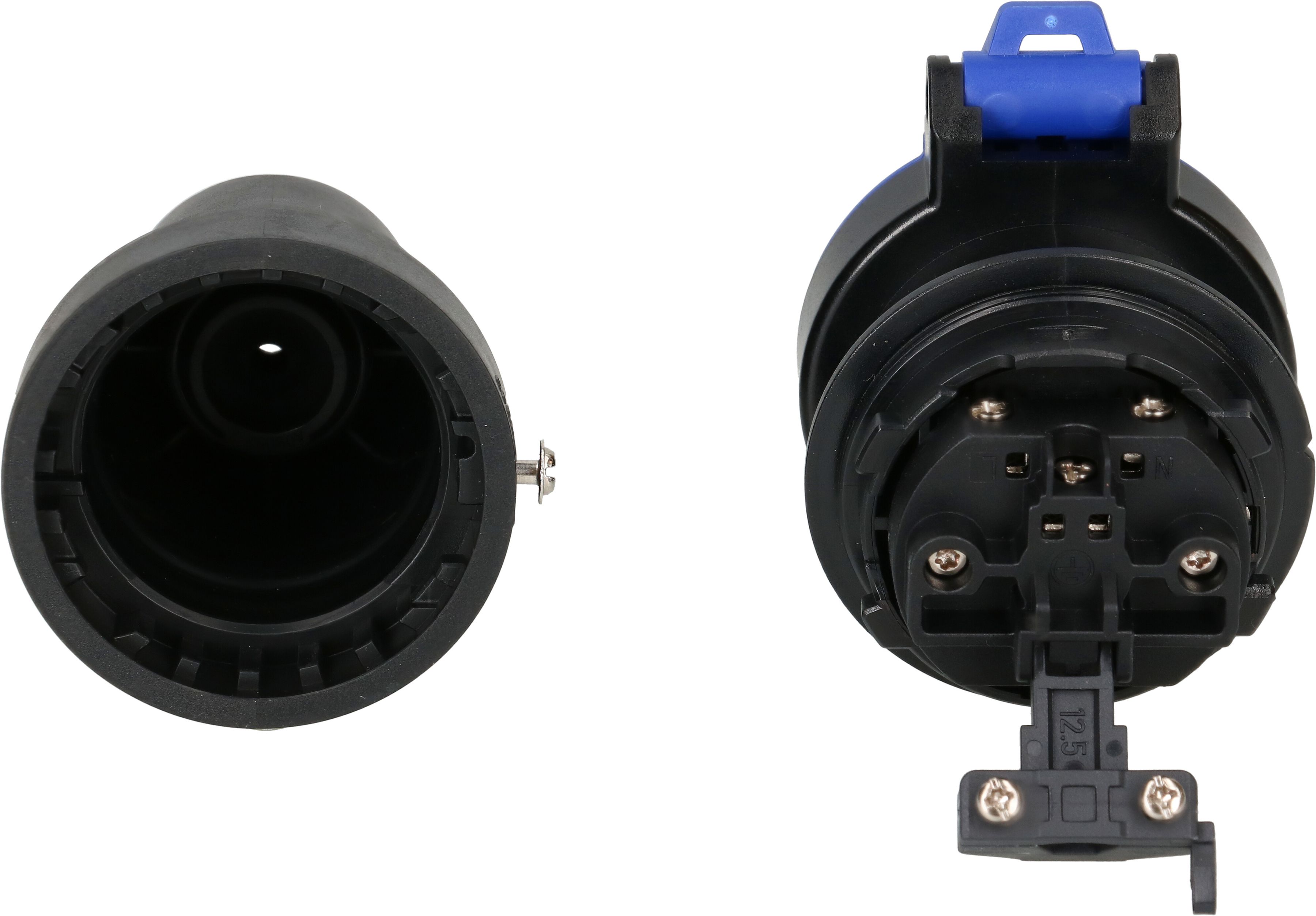 Kupplung Typ 13 3-polig schwarz/blau IP55