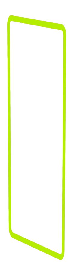 profilo decorativo dim.4x1 priamos giallo/verde fluorescente