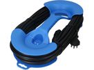 Prolunga TD H05VV-F3G1.5 20m nero incl. avvolgicavo blu