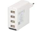 adaptateur de charge USB 4x USB-A 24W indicateur LED blanc