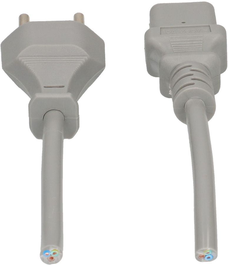 Cavo per apparecchi TD H05VV-F3G0.75 2m grigio T12/C13