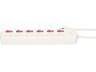 multipresa Multi-Switch 6x tipo 13 bianco