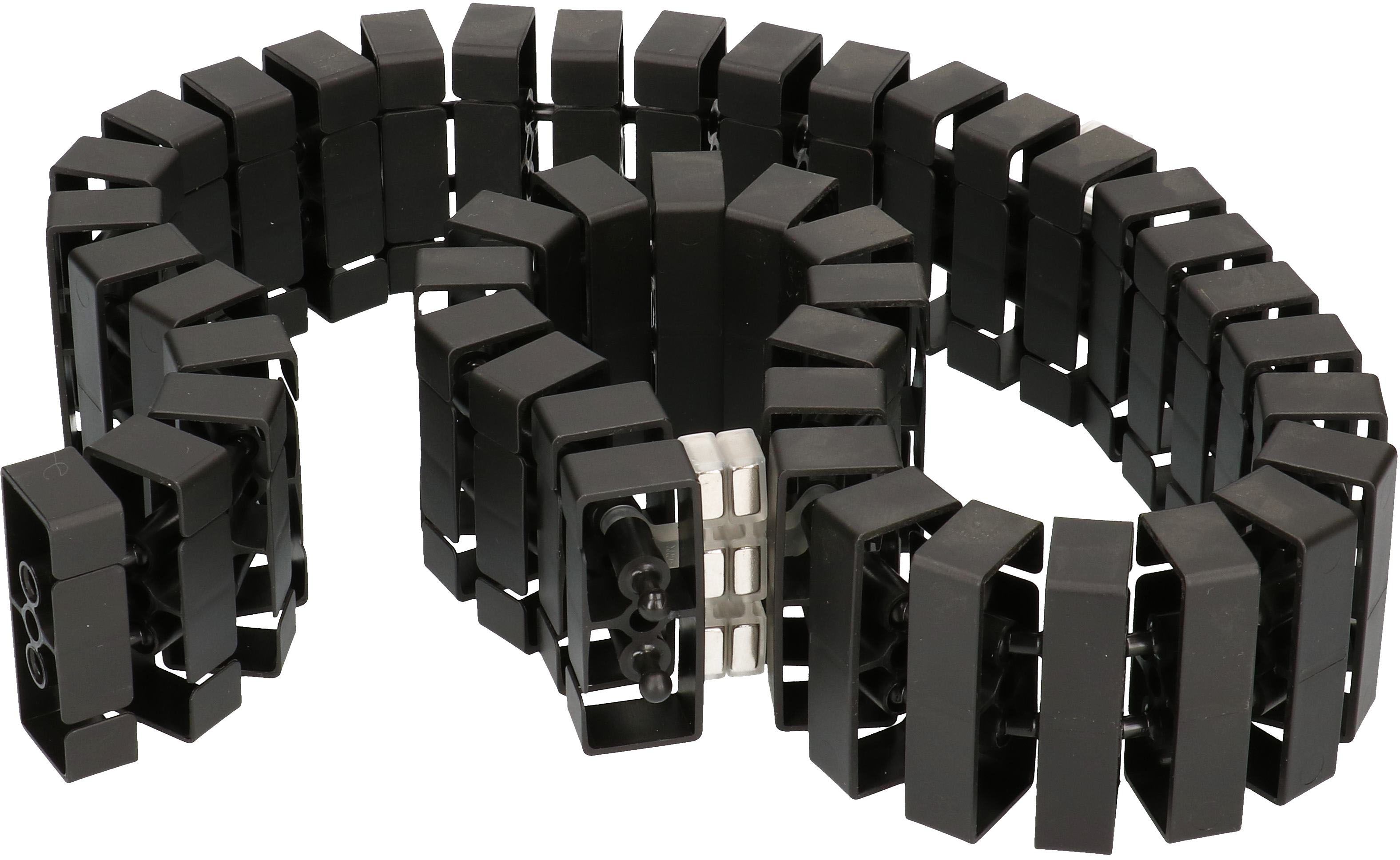 Kabelschlange CUBE schwarz 132cm mit Magnetbefestigung