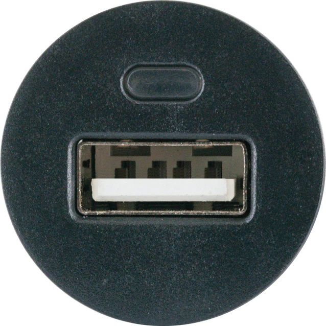 adattatore di ricarica USB auto 1x USB-A 12W nero