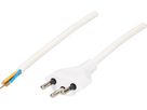 câble secteur TDLR H03VV-F3G0.75 3m blanc type 12