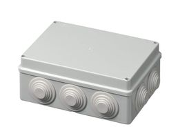 boîte de dérivation 190x140x70mm AP vide +membranes d'ét. IP55 gr