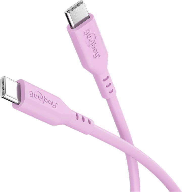 Ladekabel USB-C Silikon 1.5m pink