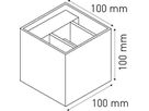 LED-Wandleuchte BIG-BOX anthrazit RAL7016