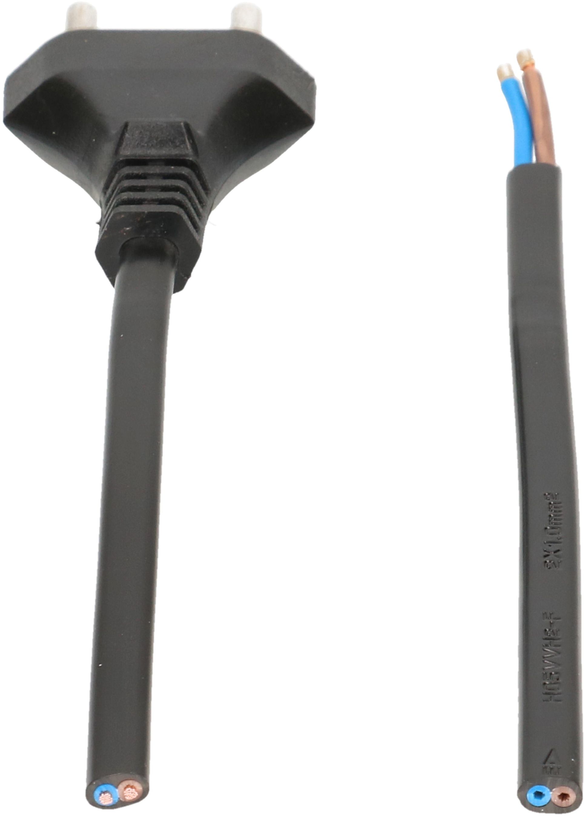 TDF câble secteur H05VVH2-F2X1.0 5m noir type 11