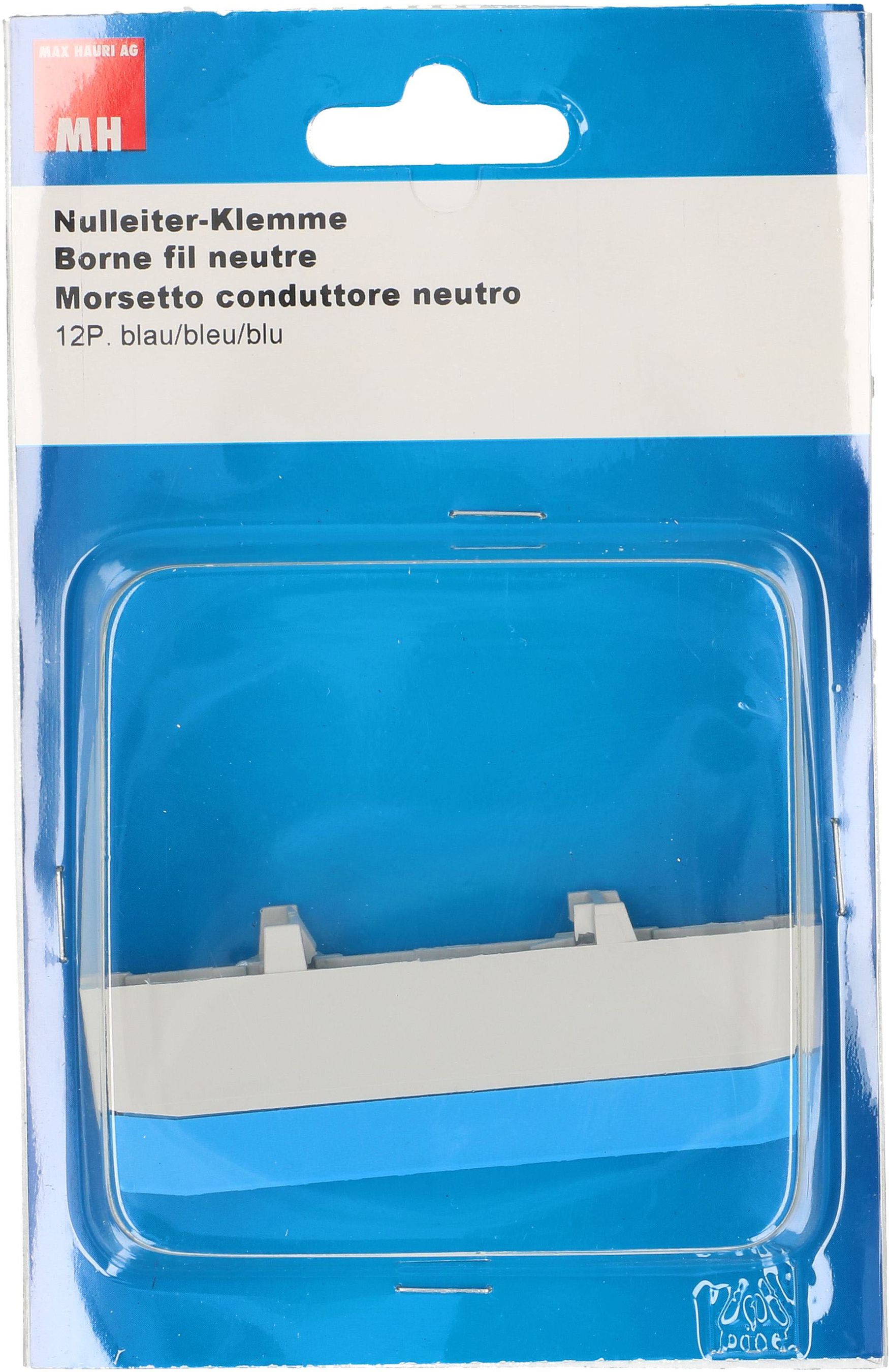 Neutralleiter-Klemme 12-polig blau