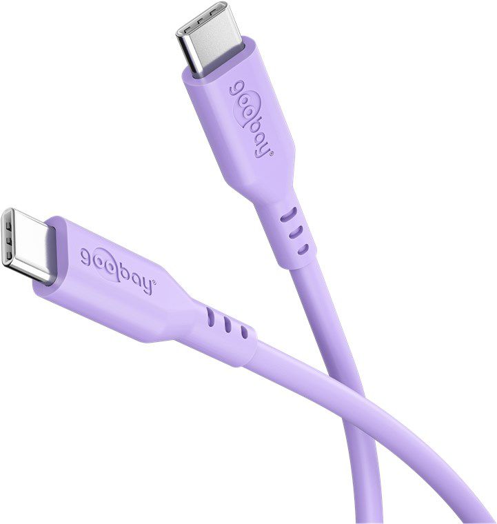 Ladekabel USB-C Silikon 1.5m violett
