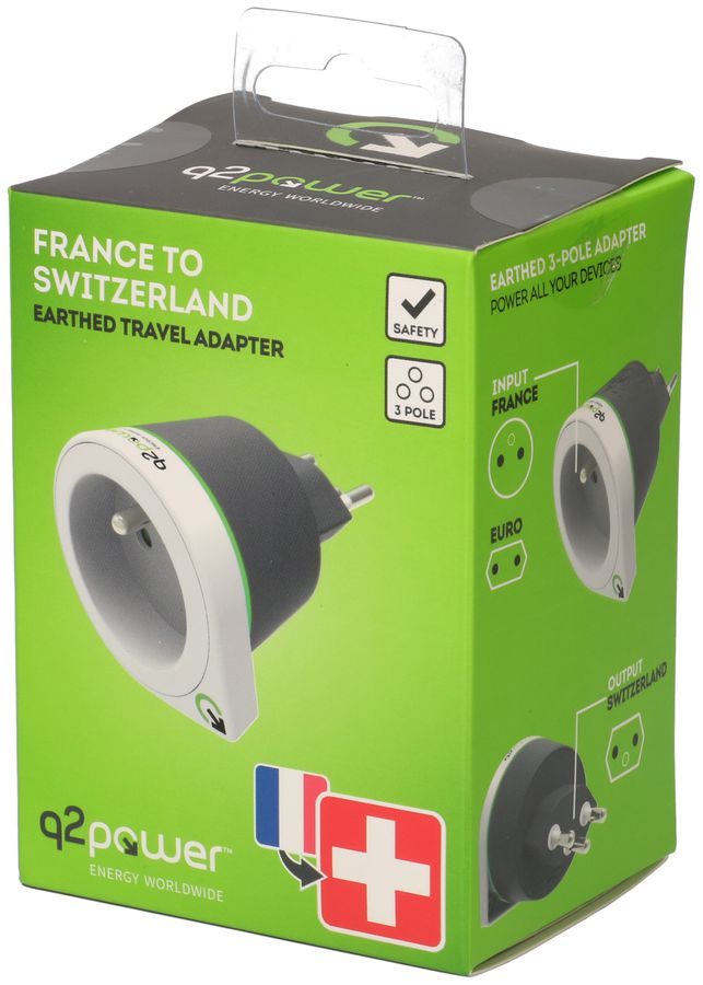 Reiseadapter France to Switzerland